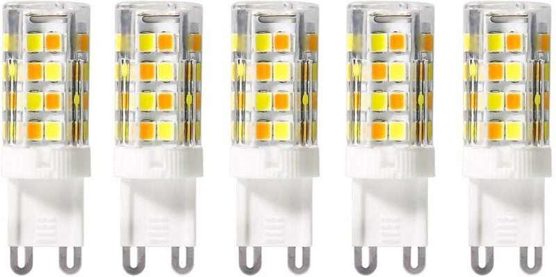 G9 LED-Glühbirnen, dreifarbig, 2700 K, 4000 K, 6000 K, warm, natürlich, kalt, 5 W, entspricht 50 W Halogen, 450 Lumen, f...