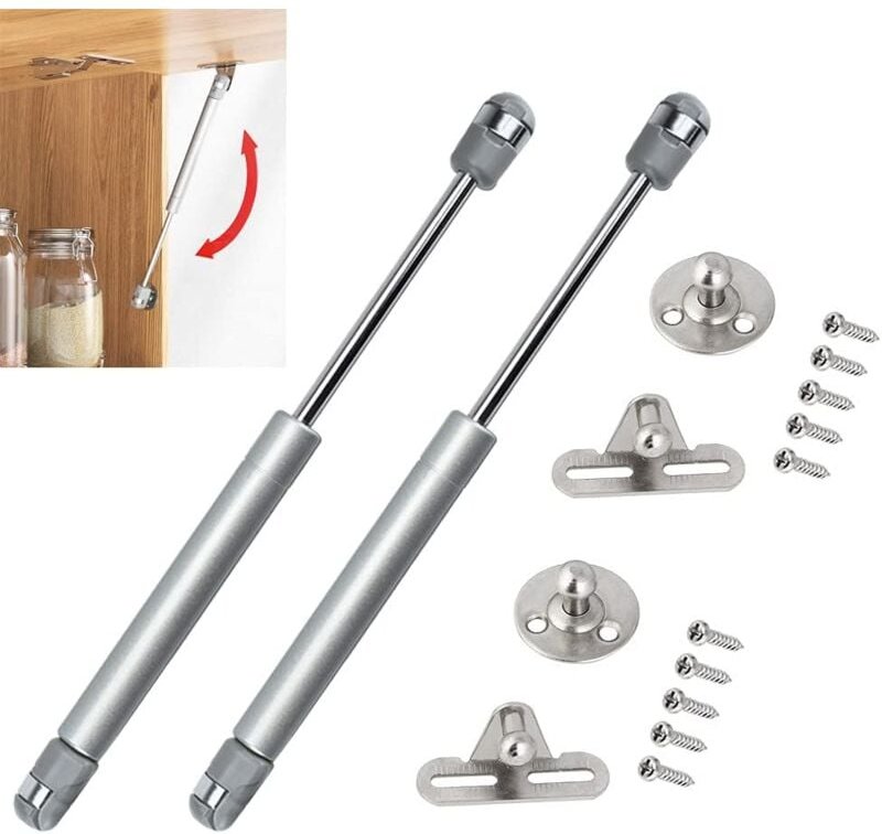 Stück Gasfeder aus ABS und Zinklegierung, 100 N, langlebige Gasdruckfedern für Küchentüren, rostfreie Gasdruckdämpfer mi...