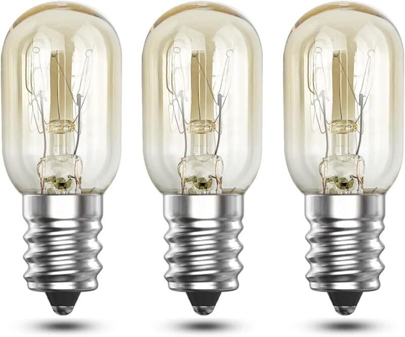 E14 Salzlampenbirne, E14 Ofenbirne 300 Grad dimmbar, E14 Kühlschrankbirne Warmweiß 2700 K für Mikrowelle, Ofen, Salzlamp...