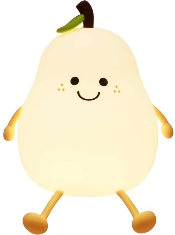 Crediri Nachtlicht in Glühbirnenform, buntes kreatives Licht, LED-Nachtlicht aus Silikon, Nachttischlampe mit Berührungs...