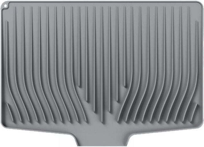 Hochwertige, abgewinkelte Silikon-Abtropfmatte – rutschfest, schneller Wasserablauf, geeignet für Arbeitsplatten, Spülbe...