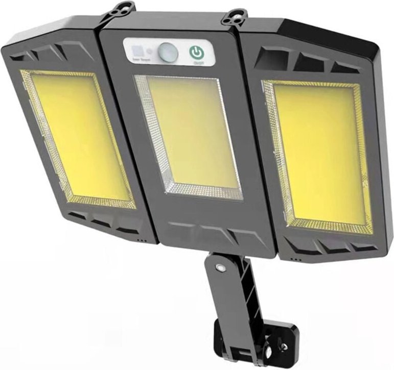 Trade Shop Traesio - Trade Shop - cob LED-STRAßENLEUCHTE mit photovoltaik-solarpanel und bewegungssensor 30W -