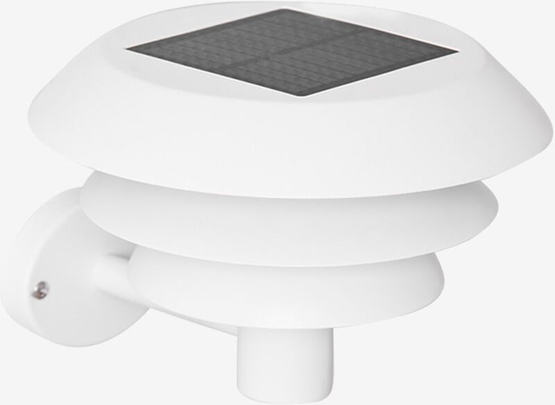 Sklum - Solar-LED-Außenwandleuchte aus Edelstahl Lirano Weiss