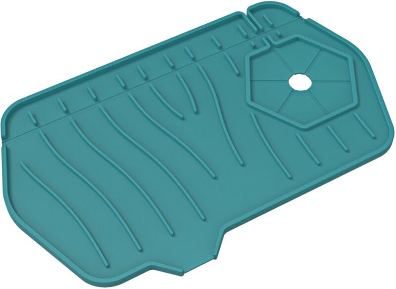 Silikon-Küchenarmatur-Pad, doppelseitiges Absorptionspad, Spritzschutzpad für Spülbecken und Arbeitsplattenabflüsse, Bad...