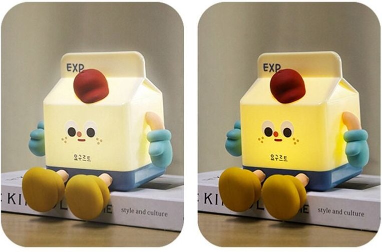 Milchkarton-Nachtlicht-Dekor, Handyhalter fürs Bett