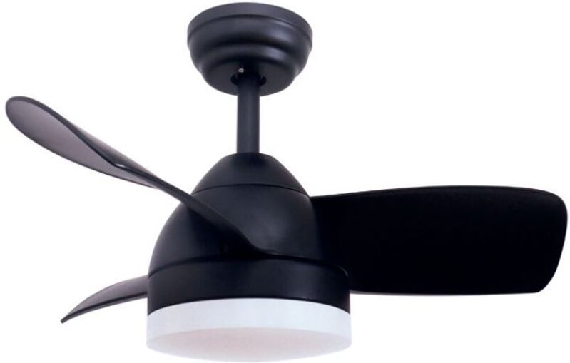 GSC - Deckenventilator Namuno mit einstellbarem CCT-Licht und Ø71-Steuerung 3 DC-Flügel Schwarz