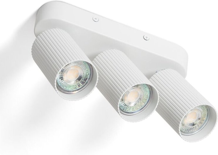 Deckenleuchte Aluminium Aritz 3 Spots Weiß