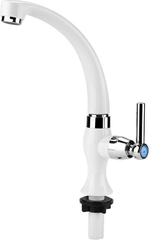 Vtizikl Robinet de Cuisine, Robinet Simple Eau Froide Robinet d'évier de Cuisine à Levier Unique Mitigeur Cuisine Robine...