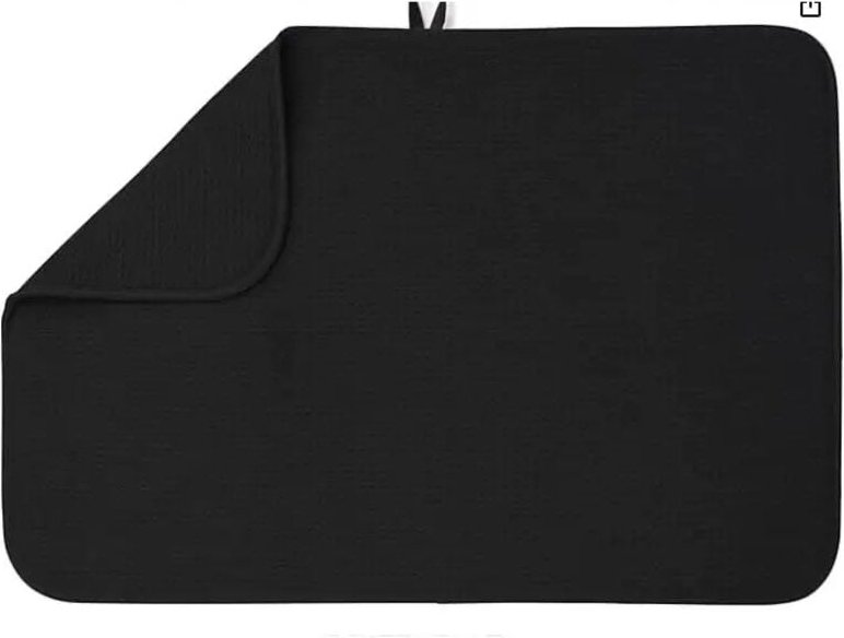 Abtropfmatte, 40 x 45 cm, saugfähige Mikrofaser-Küchenmatte, Abtropfmatte für Abfall, Besteck, Töpfe und Pfannen, große ...