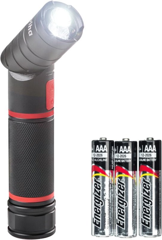 Taschenlampe led i Lampe für Elektriker mit Schwarzlicht i inkl. 3x AAA-Batterien, mit magnetischer Halterung i 2 Modi e...