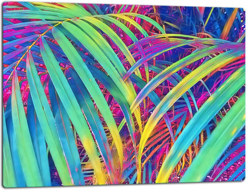 Glasschild Schneidebrett 52x40 Natur