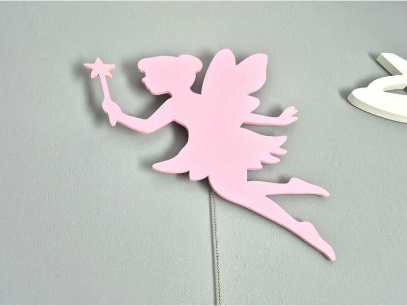 Lámpara de noche de hada, campana y elfo - lámpara de noche de pared