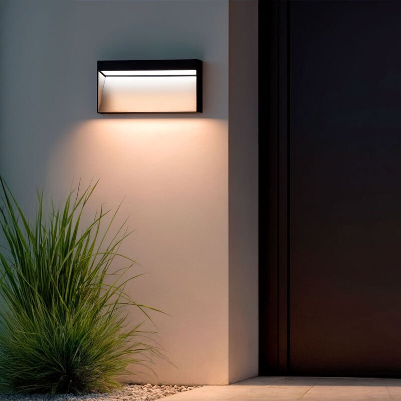 Ledkia - LED-Wegeleuchte Aussen 6W Oberfläche Wand Columbia Schwarz 4000K Neutralweiß