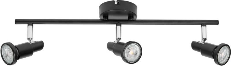 Ledvance - led spot GU10 3 x 3,4W, 690lm, schwarz, 2.700K Farbtemperatur, warmweiße Lichtfarbe, zeitloses Design, austau...