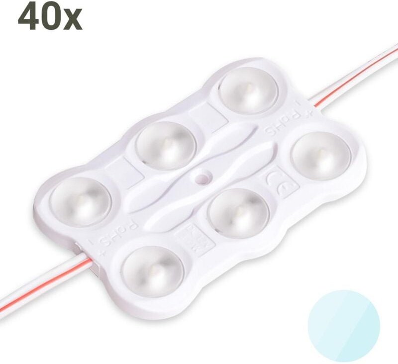 LED Modul 6500K 3W 160° 12V IP67 (40 Stück VPE)