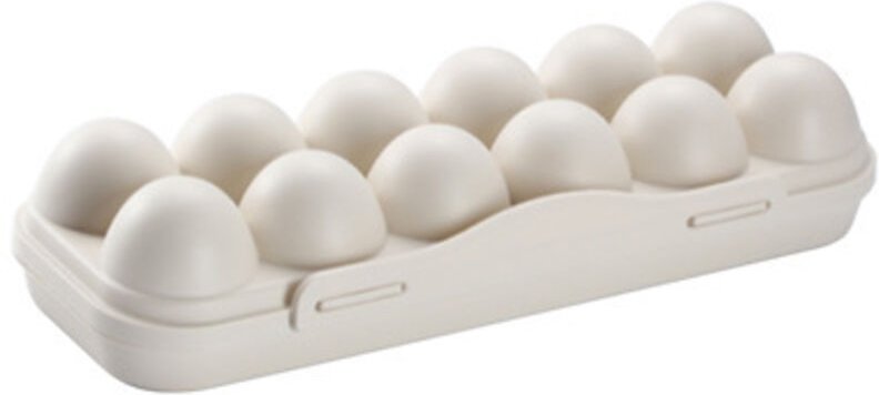 Eieraufbewahrungsbox für den Kühlschrank, Eieraufbewahrungsbox mit 12 Fächern, Eierregal für die Küche, Schutzbox, prakt...