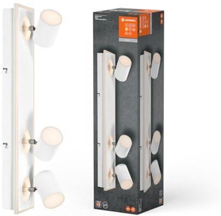 Decor spot mars, 41W, 2.300lm, weiß, Spotleuchte, verstellbare Köpfe, vielseitig anwendbar, Innenraumspot, warmweiße Lic...