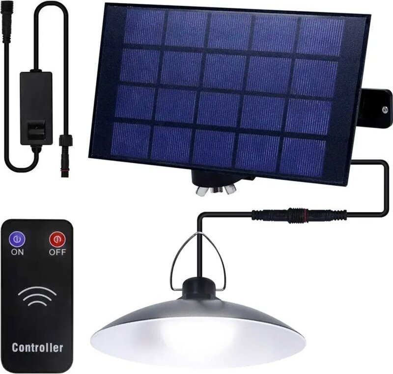 Solar-Gartenleuchte mit Fernbedienung, IP65-LED, wasserdicht, inklusive 1 Leuchtmittel