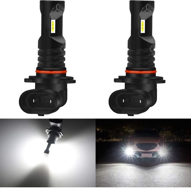 H10 9140 9145 LED-Nebelscheinwerferlampe, 1600 Lumen, max. 80 W, CSP-Chips, 6500 K, weißes Nebellicht oder DRL-Tagfahrli...