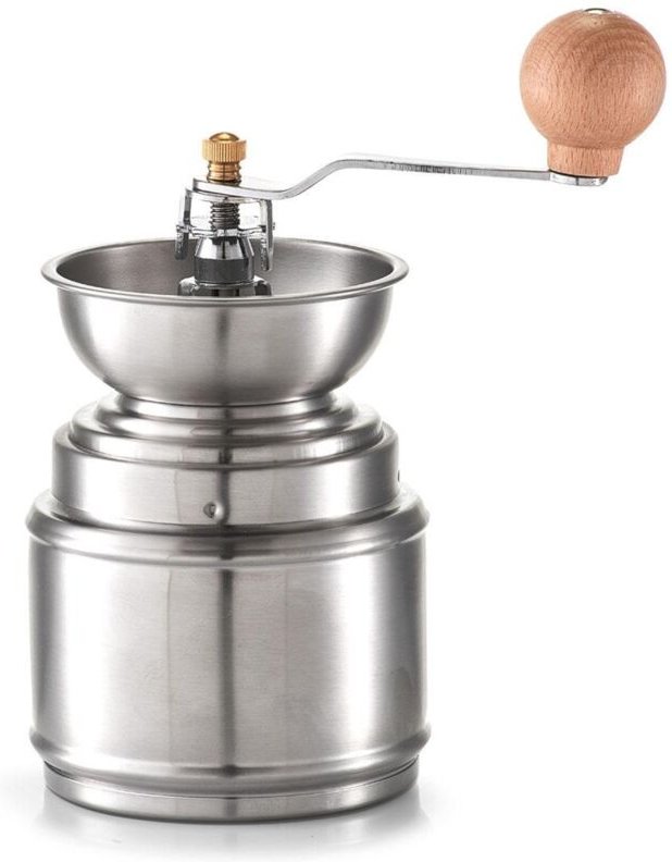 Kaffeemühle Edelstahl 16cm Ø9,5cm silber