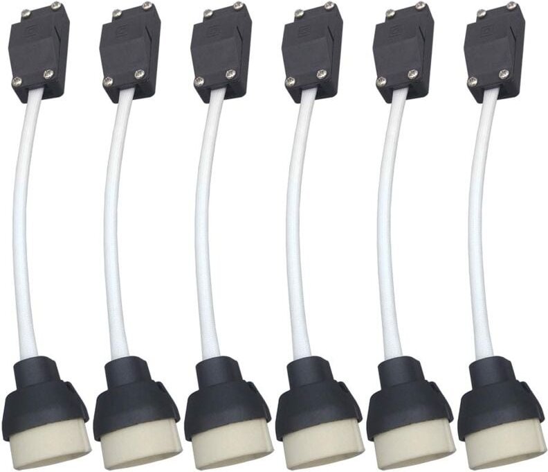 GU10-Lampenfassung, Lampenfassungsanschluss, Adapter für LED und Halogen, Keramiksockel und Klemmenblock