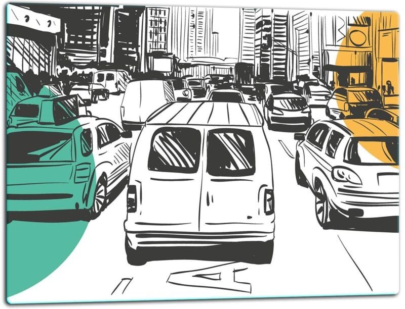 GlassplattenschneideBrett 52x40 Auto