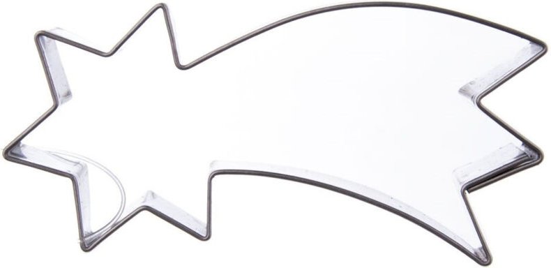 Ausstechform aus Stahl, Weihnachtssternform, 6,4 cm