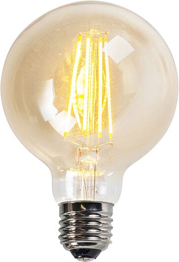 Filament led Lampe G95 5W 2200K Gold dimmbar