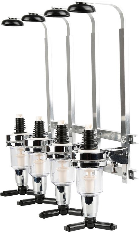 Getränkeportionierer Butler 4 Flaschen Flaschenhalter Bar Getränkespender Wand A