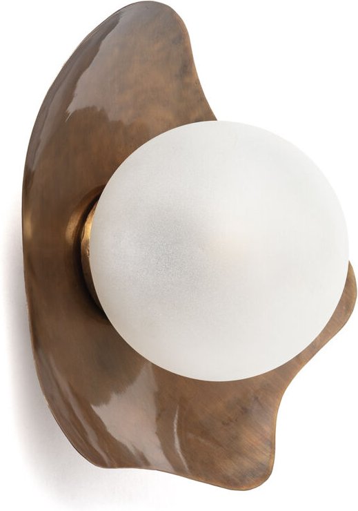 LED Wandleuchte Metall und Glas Ishan I ILUZZIA Gold