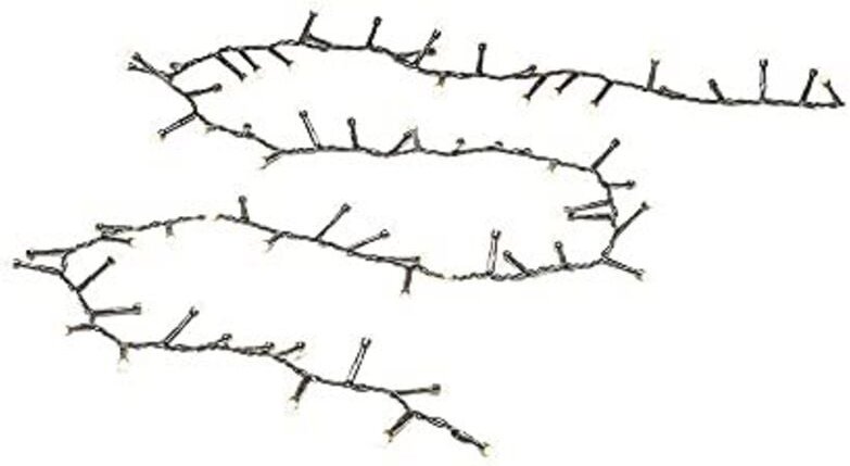 Konstsmide Micro LED Compactlights gefrostet Außen 600 warmweiße Dioden 18,4 m Lichterkette