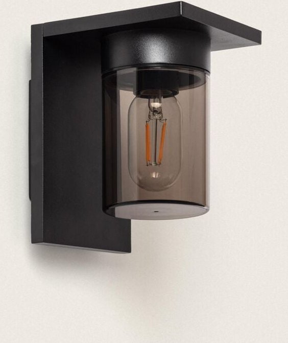 Wandleuchte Aussen Aluminium Melba Schwarz