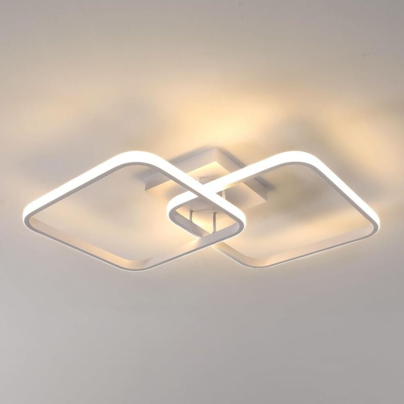 Thumbnail - Comely - 50 w 5625 lm LED-Deckenleuchte, moderne LED-Deckenleuchte, Acryl-Deckenleuchte, weiß, quadratisch, für Wohnzimm...