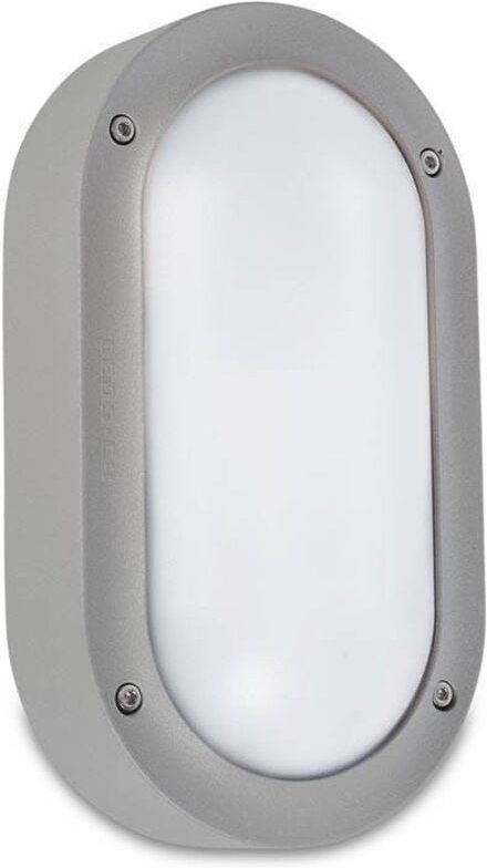 Ledkia - Leds-C4 Basic Aluminium - 1 Licht Außenschott Aluminium Wandleuchte Grau IP65, E27