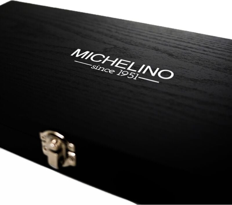 4-tlg. Messerset in Geschenkbox Messer-Set Besteck Kochmesser, Brotmesser und Allzweckmesser - Michelino