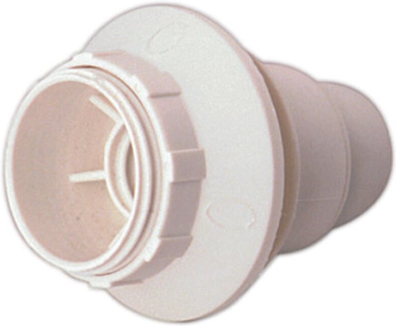 Lampenfassung E14 mit Schraube und Unterlegscheibe 2 A 250 V Farbe white Electro DH. 12.088/B 8430552085910