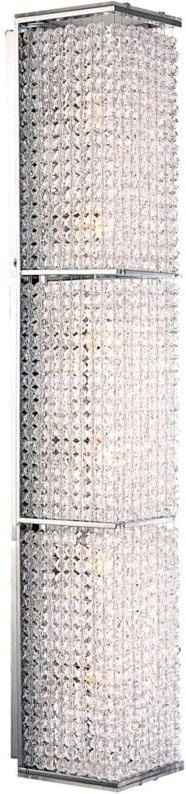 Wand Lampe Acryl Kristalle klar Chrom Leuchte Beleuchtung caloy