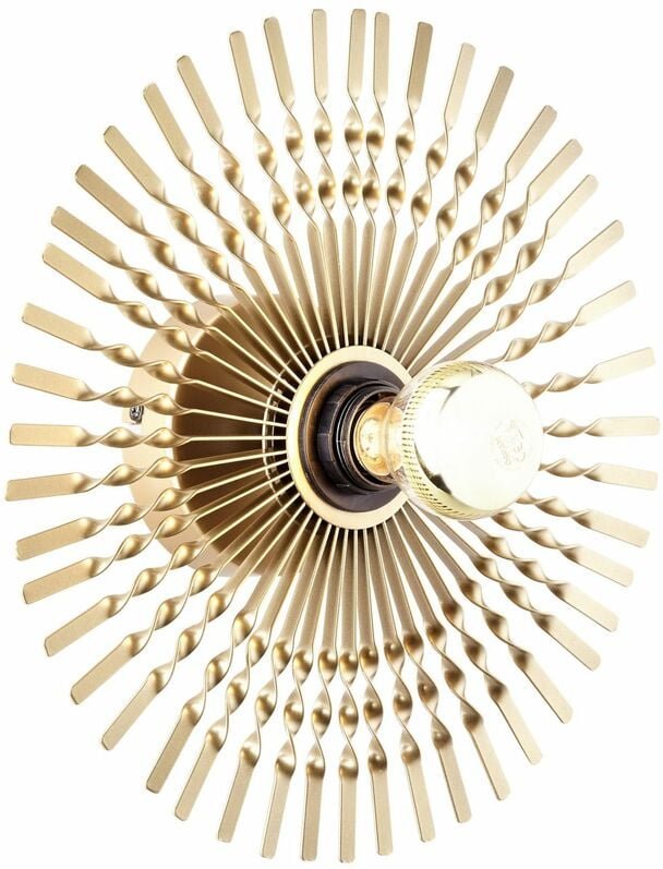 Lampe, Mendoza Wandleuchte 33cm gold, Metall, 1x A60, E27, 40W,Normallampen (nicht enthalten) - Brilliant