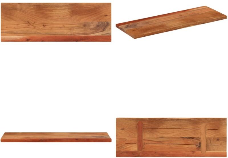 Tischplatte 90x30x2,5 cm Rechteckig Massivholz Akazie - Akazienholz - Massivholz