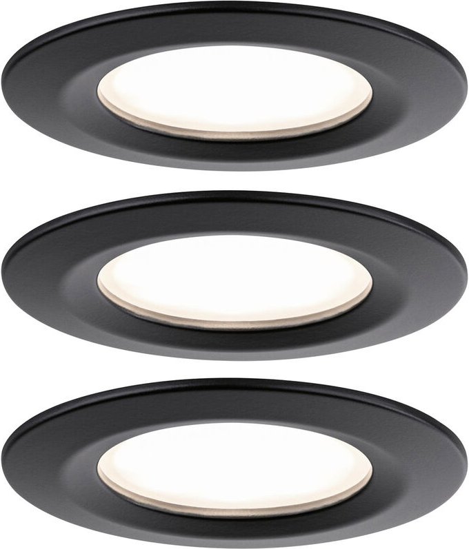 Paulmann 93081 Set Nova Plus LED-Einbauleuchte LED 18 W Schwarz