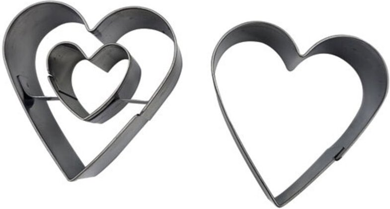 Set 2 Herz-Ausstecher 4 cm - Patisse