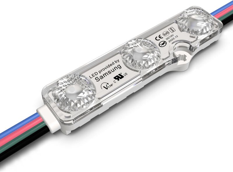 LED Modul Pro RGB 50 Stück 36W IP68 12V DC für Werbeschilder RGB