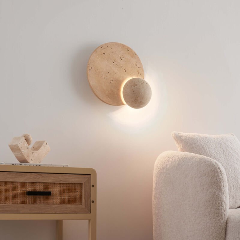 Wandleuchte aus Stein mit Umgebungslicht - Orsola