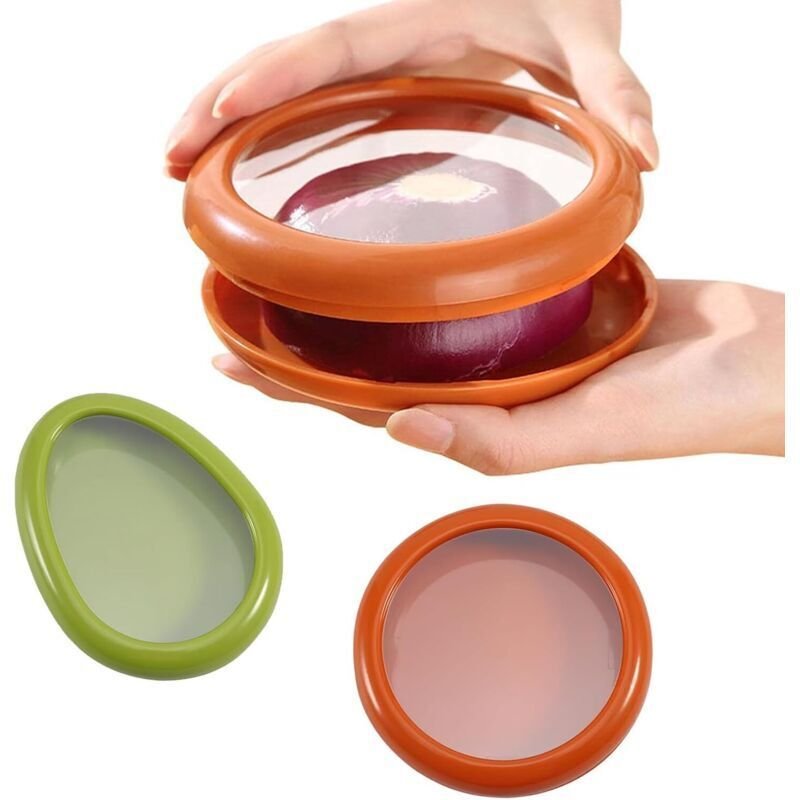 Aufbewahrungsbehälter für Obst und Gemüse, Avocado-Aufbewahrungsbehälter, Zwiebel-Aufbewahrungsbehälter, wiederverwendba...