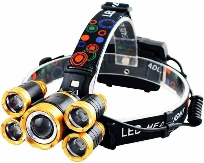 Ultrahelle LED-Arbeitsstirnlampe, wiederaufladbare USB-Stirnlampe, 4 Modi wasserdicht, zoombare Stirnlampe, beste Tasche...
