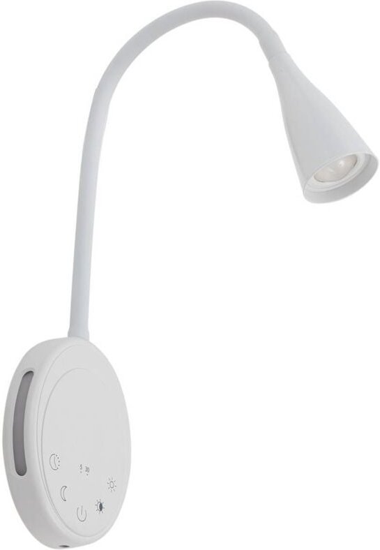 LED Wandleuchte, Wandlampe Innen "Zayna" aus Aluminiummit USB Anschluss dimmbar für Wohnzimmer & Esszimmer von Lindby