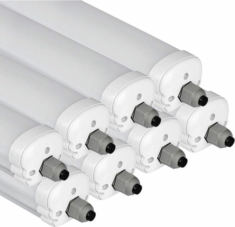 Feuchtraumleuchte led Kellerleuchte 120cm Deckenlampe Wannenleuchte, 2880lm Kaltweiß 6400K IP65 Feucht- und Nassraum gee...