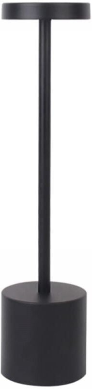 Kabellose Tischleuchte, geeignet für den Einsatz am Bett, in Innenräumen und in Restaurants, schwarze Nachttischlampe