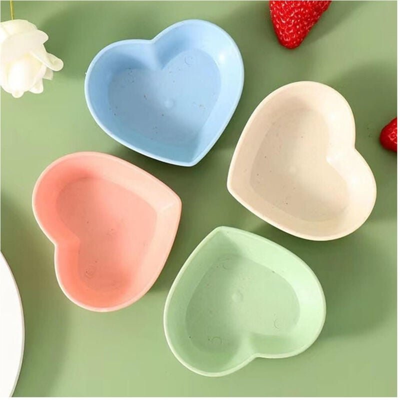 Trade Shop Traesio - Trade Shop - set 10 piacts piatto forma di cuore relizable multifuning plastic cuisine -