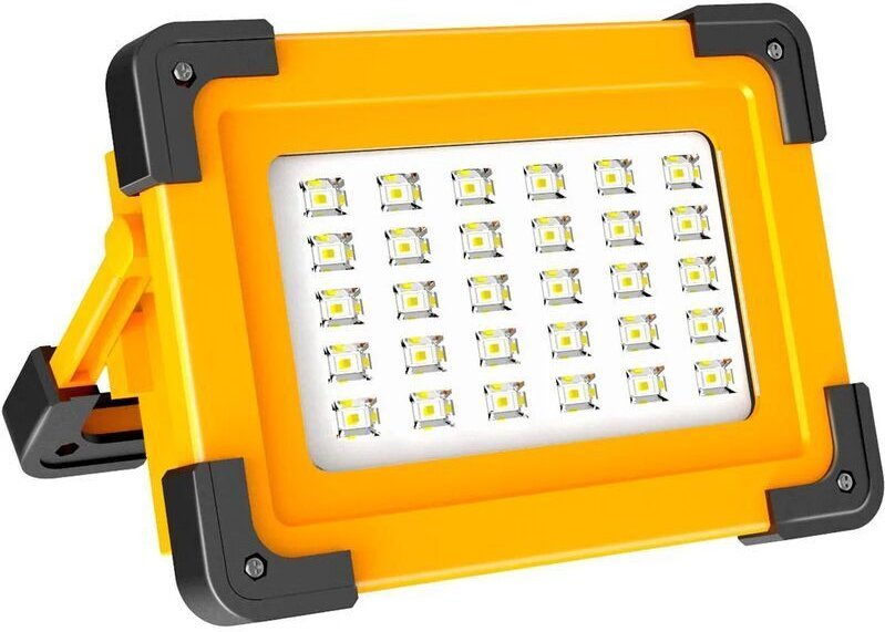 Wiederaufladbares LED-Flutlicht, Baustellen-Flutlicht, 60 W, wiederaufladbare LED-Lampe, 3 Helligkeitsmodi, Arbeitslampe...